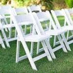 White Padded Garden Chair